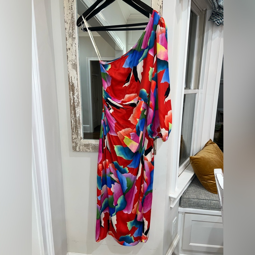 Farm Rio One Shoulder Dress Size small